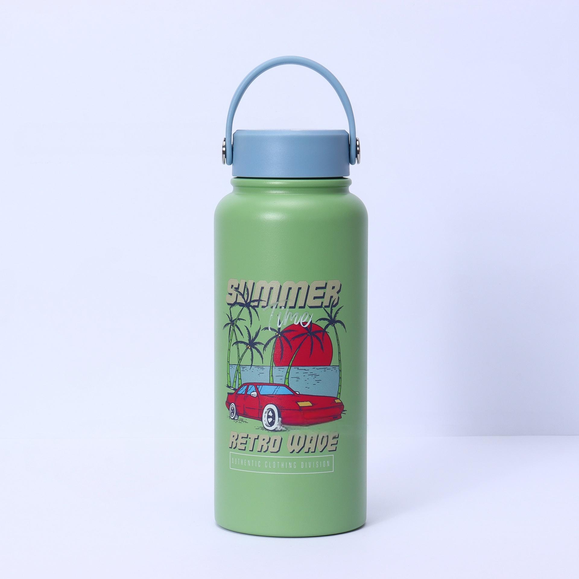 Bulk 32oz Double-Walled Stainless Steel Water Bottles - Custom Patterns & Pantone Colors, Low MOQ 100 for Kids' Brands & Corporate Gifts