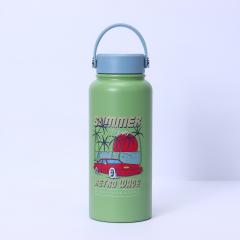 Bulk 32oz Double-Walled Stainless Steel Water Bottles - Custom Patterns & Pantone Colors, Low MOQ 100 for Kids' Brands & Corporate Gifts