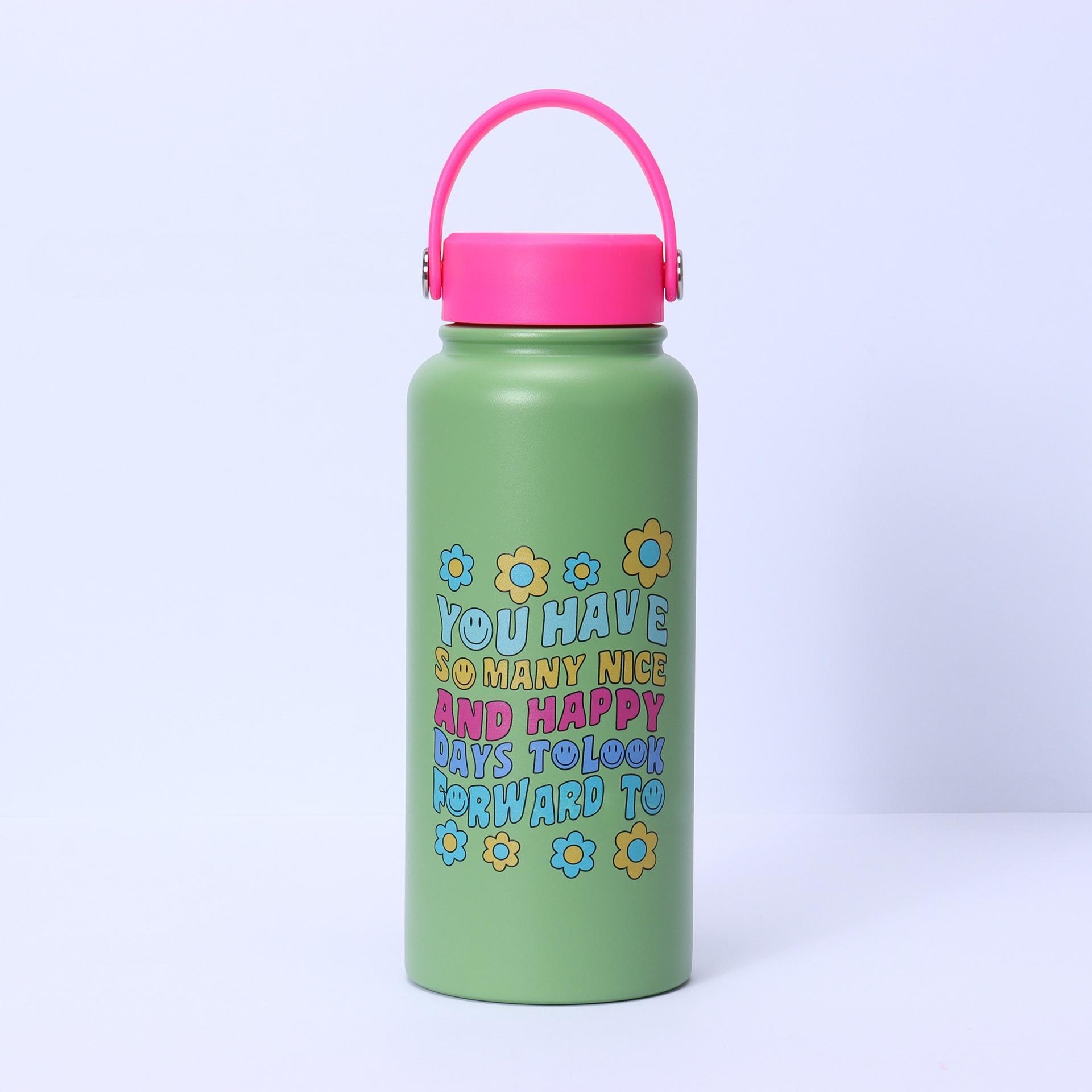 Bulk 32oz Double-Walled Stainless Steel Water Bottles - Custom Patterns & Pantone Colors, Low MOQ 100 for Kids' Brands & Corporate Gifts