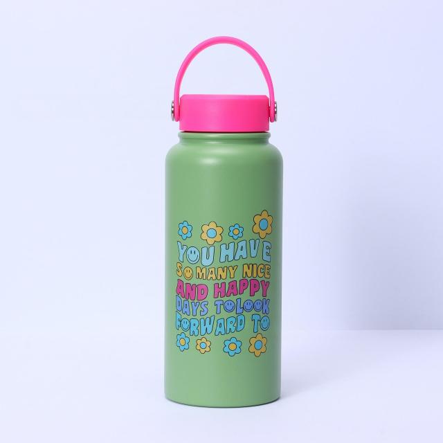 Bulk 32oz Double-Walled Stainless Steel Water Bottles - Custom Patterns & Pantone Colors, Low MOQ 100 for Kids' Brands & Corporate Gifts