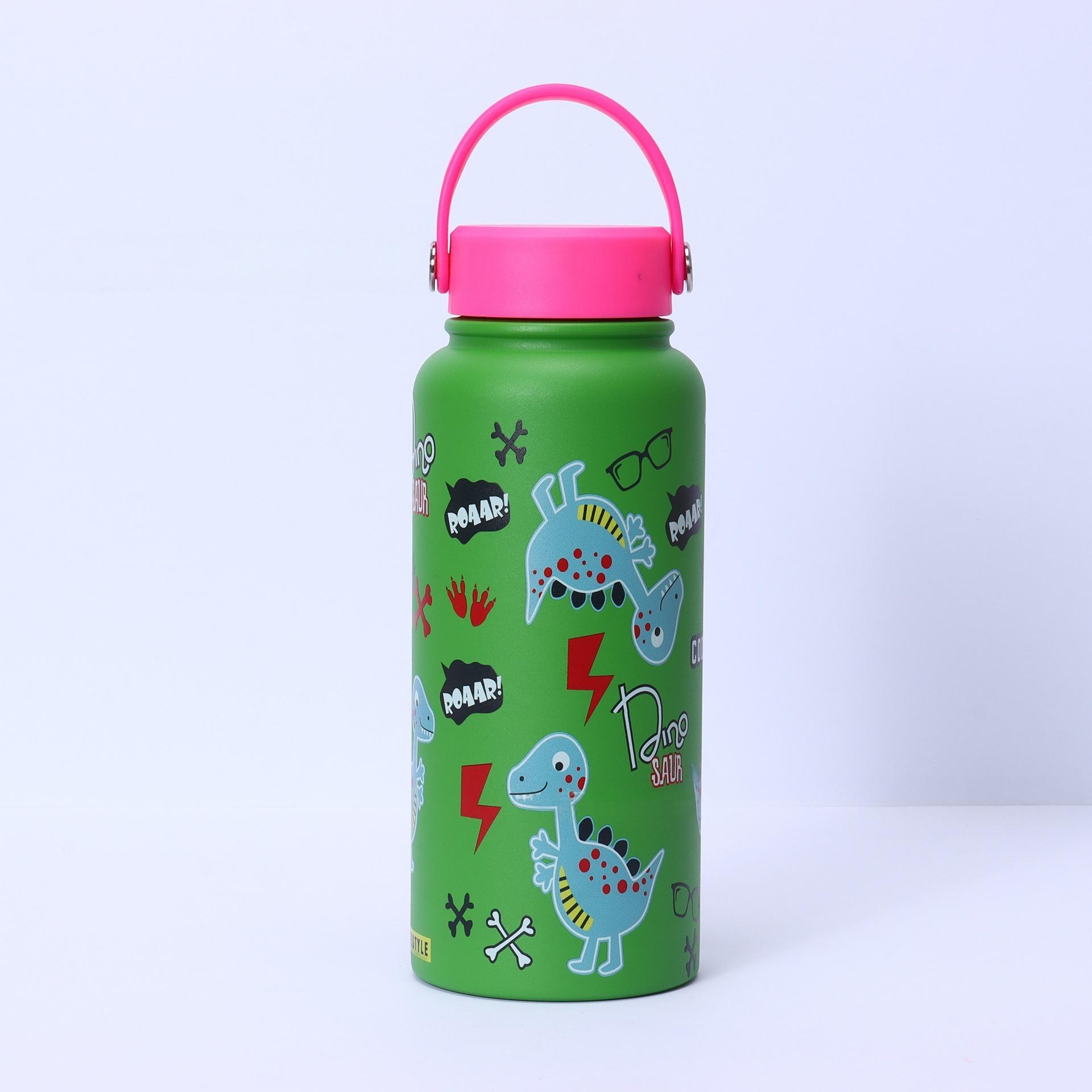 Bulk 32oz Double-Walled Stainless Steel Water Bottles - Custom Patterns & Pantone Colors, Low MOQ 100 for Kids' Brands & Corporate Gifts