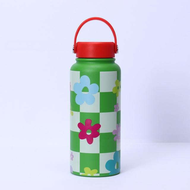Bulk 32oz Double-Walled Stainless Steel Water Bottles - Custom Patterns & Pantone Colors, Low MOQ 100 for Kids' Brands & Corporate Gifts