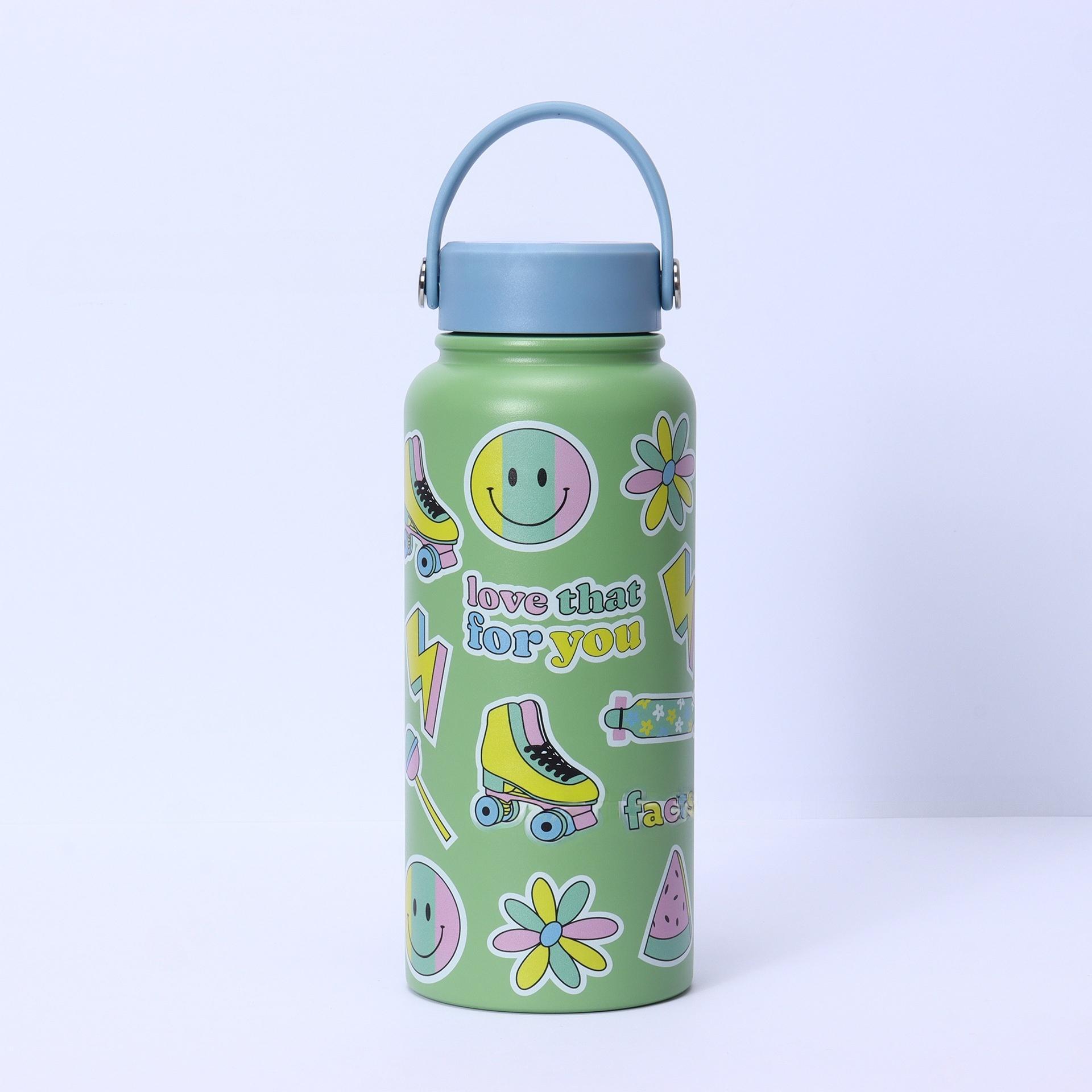 Bulk 32oz Double-Walled Stainless Steel Water Bottles - Custom Patterns & Pantone Colors, Low MOQ 100 for Kids' Brands & Corporate Gifts