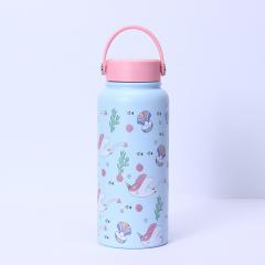 Bulk 32oz Double-Walled Stainless Steel Water Bottles - Custom Patterns & Pantone Colors, Low MOQ 100 for Kids' Brands & Corporate Gifts