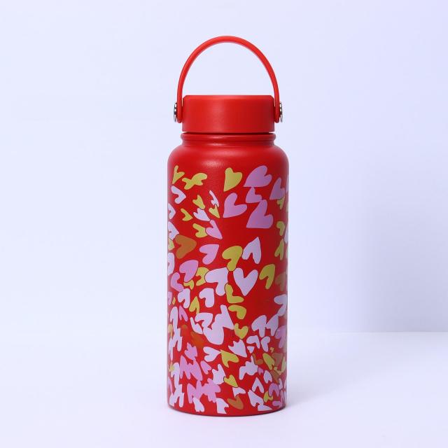 Bulk 32oz Double-Walled Stainless Steel Water Bottles - Custom Patterns & Pantone Colors, Low MOQ 100 for Kids' Brands & Corporate Gifts