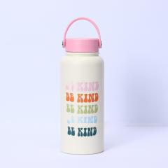 Bulk 32oz Double-Walled Stainless Steel Water Bottles - Custom Patterns & Pantone Colors, Low MOQ 100 for Kids' Brands & Corporate Gifts