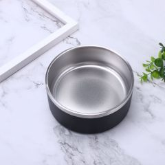 Wholesale Multi-Size Customizable Double-Wall Stainless Steel Pet Bowl | B2B Pet Feeding Solution