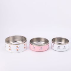 Wholesale Multi-Size Customizable Double-Wall Stainless Steel Pet Bowl | B2B Pet Feeding Solution