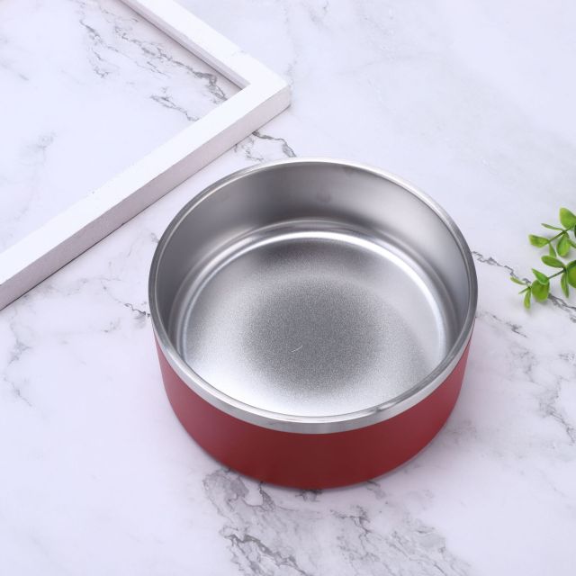 Wholesale Multi-Size Customizable Double-Wall Stainless Steel Pet Bowl | B2B Pet Feeding Solution