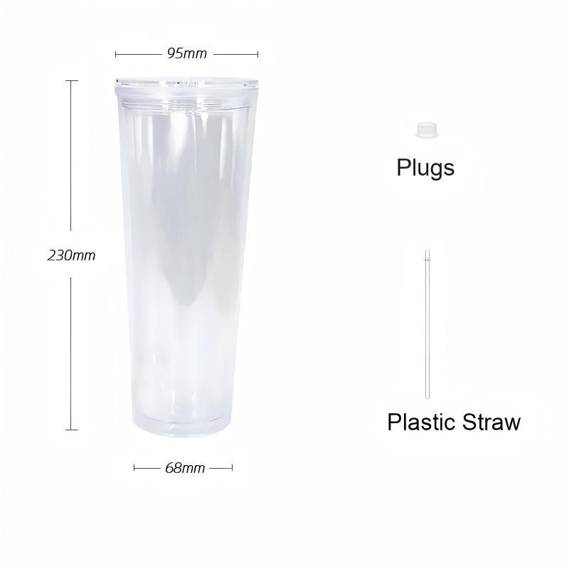 B2B Bulk Multi-Size Snowglobe Tumbler with Dual Option (Pre-Drilled/Sealed) for Crafter-Level Customization