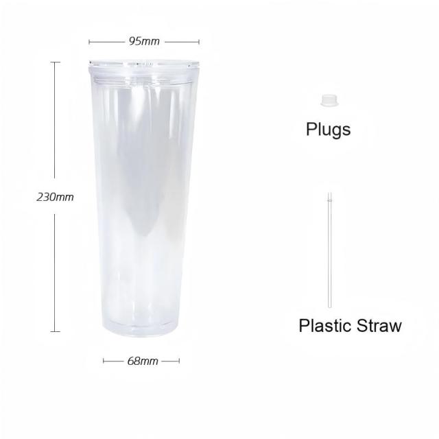 B2B Bulk Multi-Size Snowglobe Tumbler with Dual Option (Pre-Drilled/Sealed) for Crafter-Level Customization