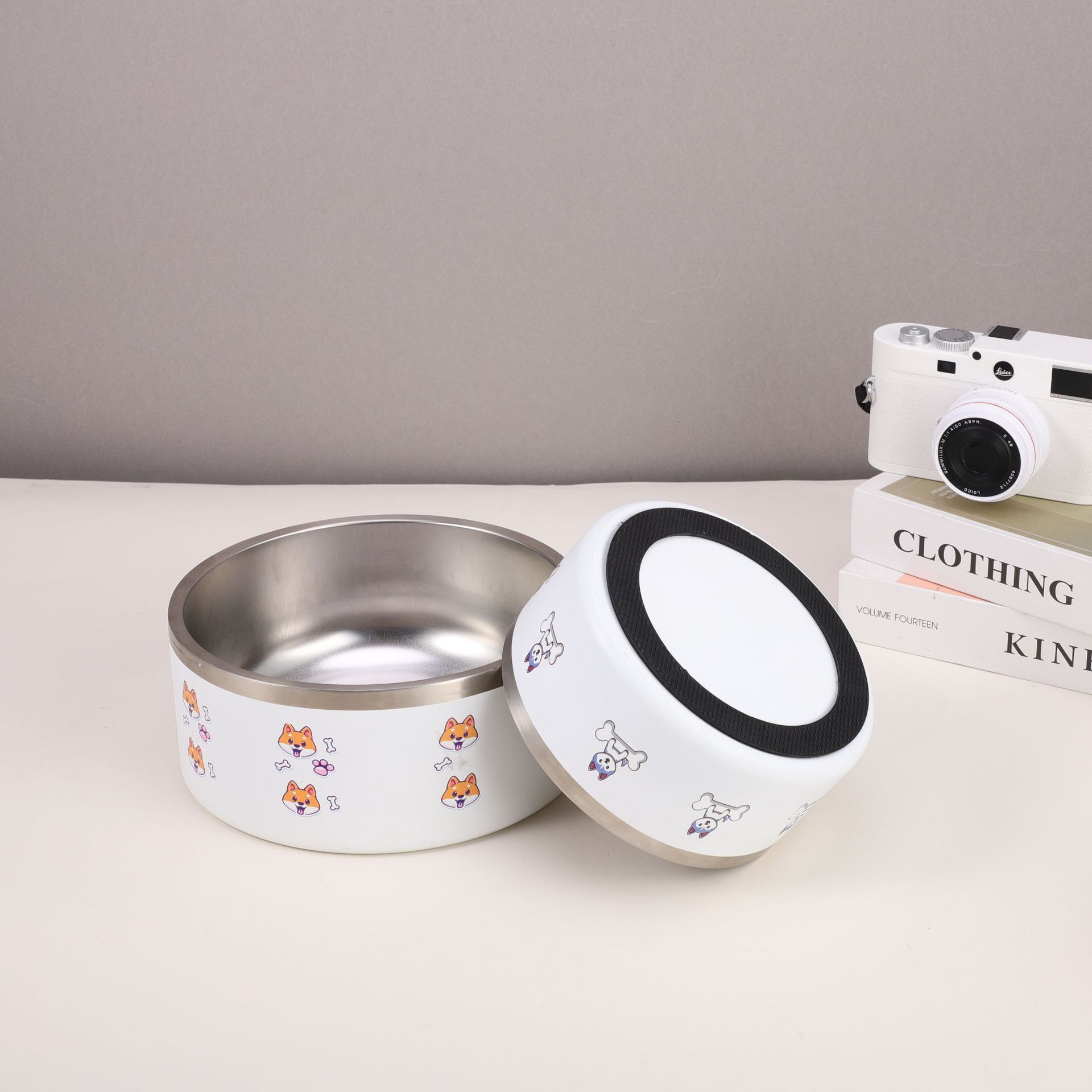 Wholesale Multi-Size Customizable Double-Wall Stainless Steel Pet Bowl | B2B Pet Feeding Solution
