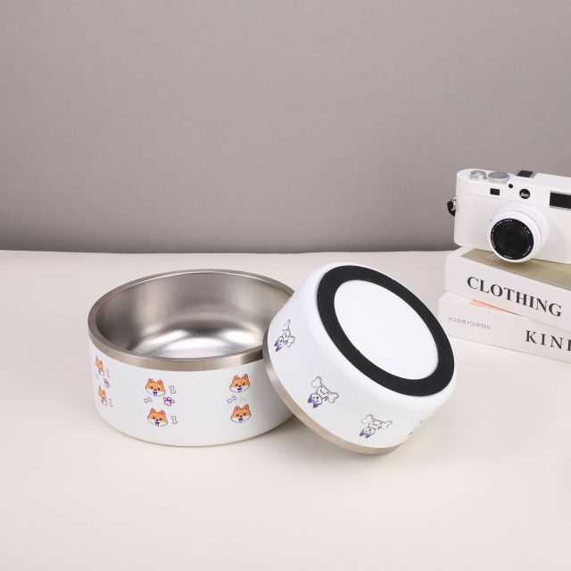 Wholesale Multi-Size Customizable Double-Wall Stainless Steel Pet Bowl | B2B Pet Feeding Solution