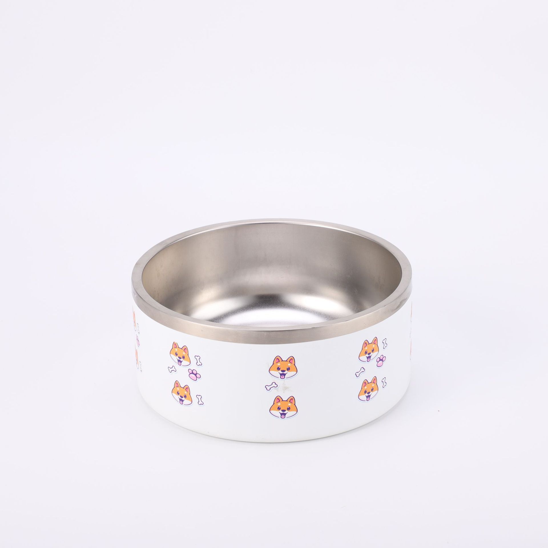 Wholesale Multi-Size Customizable Double-Wall Stainless Steel Pet Bowl | B2B Pet Feeding Solution