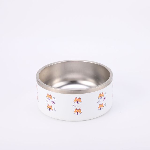 Wholesale Multi-Size Customizable Double-Wall Stainless Steel Pet Bowl | B2B Pet Feeding Solution