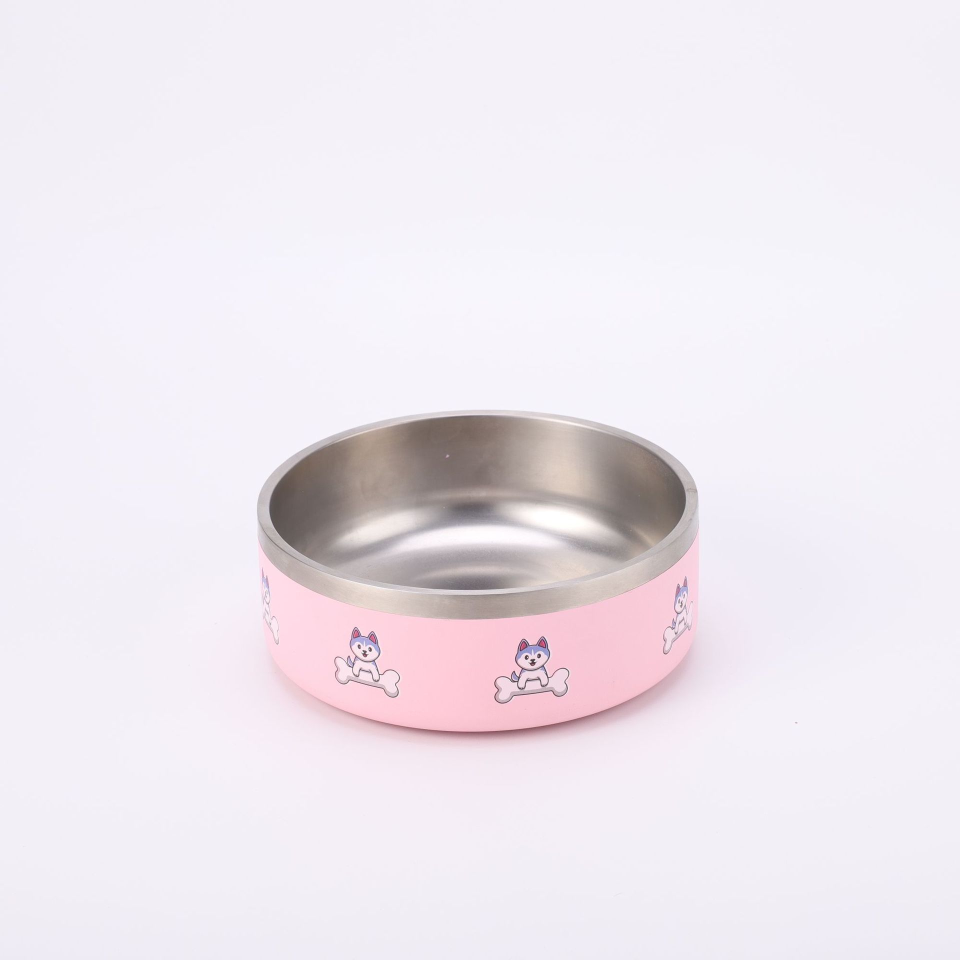 Wholesale Multi-Size Customizable Double-Wall Stainless Steel Pet Bowl | B2B Pet Feeding Solution