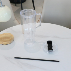 Wholesale 40oz DIY Snowglobe Tumbler with Handle | B2B Double-Wall Plastic Custom Drinkware