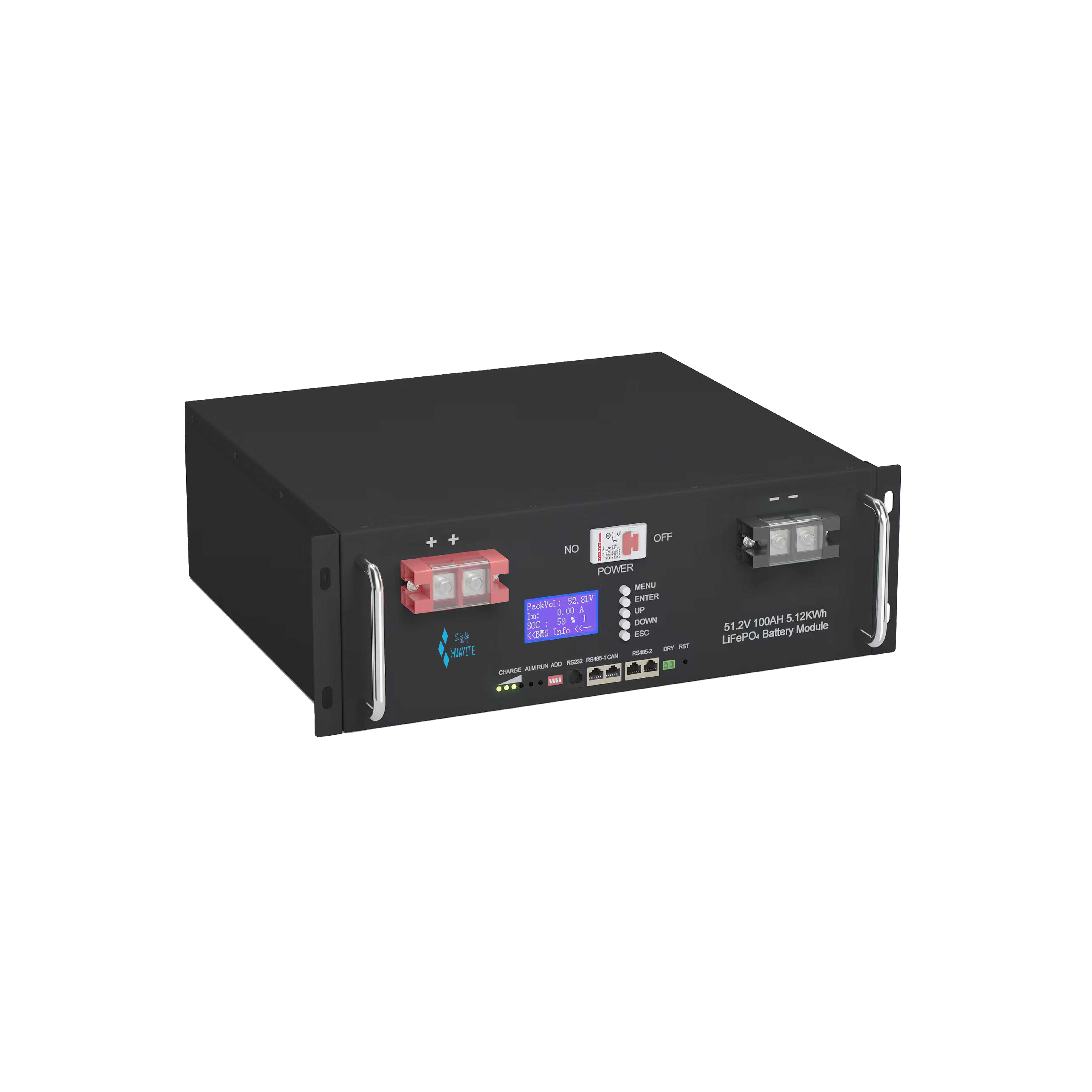 LFP-R Series LiFePO4 BATTERY SYSTEM 5.12-10.24KWH |48vDC|Rack-mounted