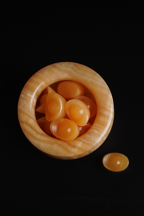 Fortune Attracting Yellow Jade Treasure Basin for Wealth and Prosperity
