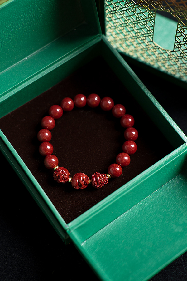 Auspicious Zodiac Cinnabar - Trifecta Guardian of Emotion, Wealth & Health​