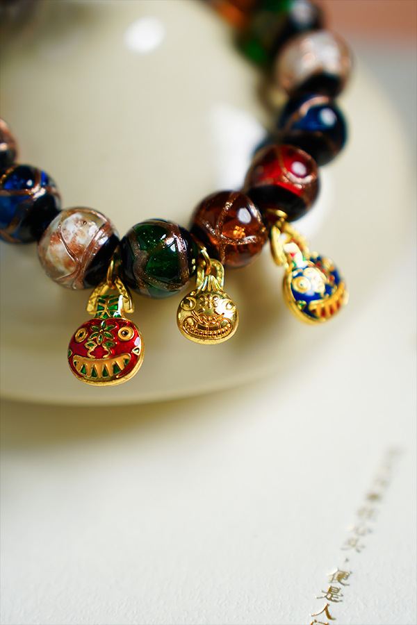 Sovereign Guard Amulet with Agate Beads for Men - Health, Wealth, and Love