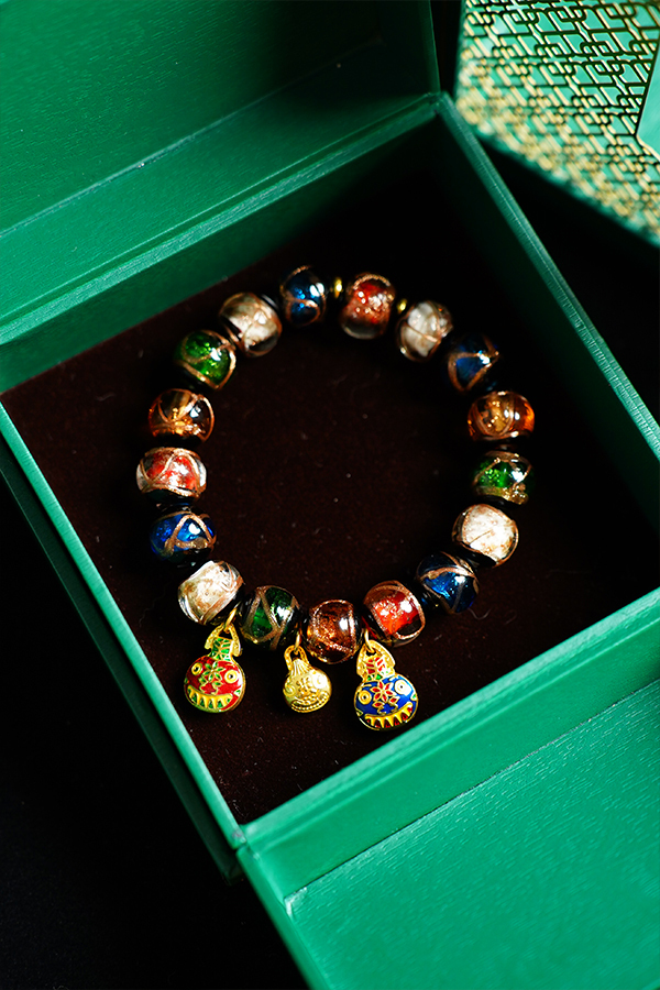 Sovereign Guard Amulet with Agate Beads for Men - Health, Wealth, and Love