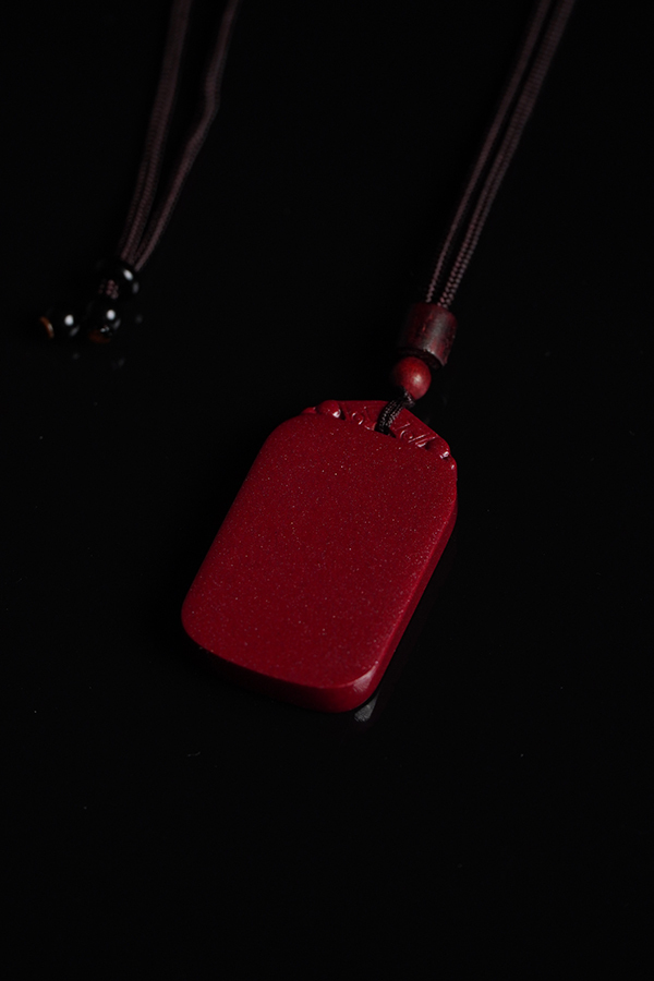 Purple Gold Sandalwood Amulet for Men's Health, Wealth, and Love