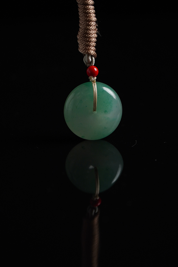 Fortune Flows - Four Seas Jadeite Amulet of Peace and Prosperity
