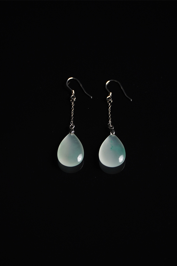 Moon Dew Jade Earrings for Focus and Fortune