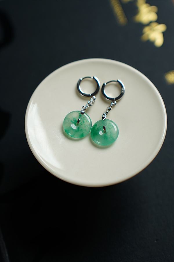 Jadeite Essence - Blessing Nurturing Earrings