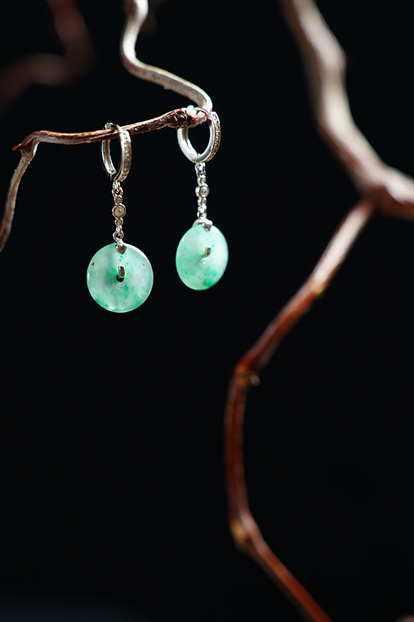 Jadeite Essence - Blessing Nurturing Earrings