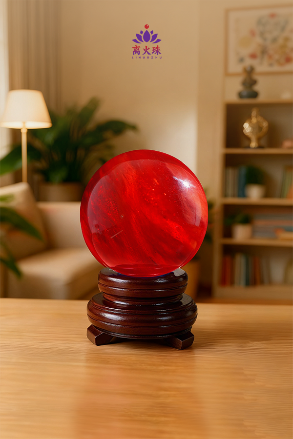 Natural crystal ball of the Nine Purple Fire Fortune Period