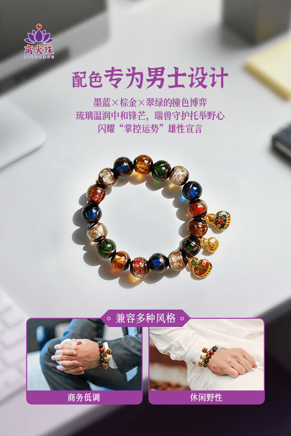 Chinese Traditional Beast Amulet Money Magnet Bracelets for Men