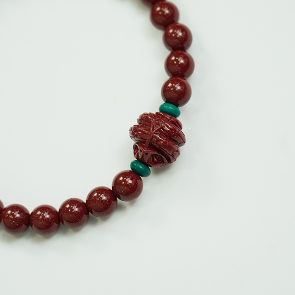 Purple Gold Sand Chinese Zodiac Animal Five Elements Bracelet