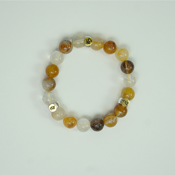 Yellow Glue Flower Three-in-One Zodiac Bracelet