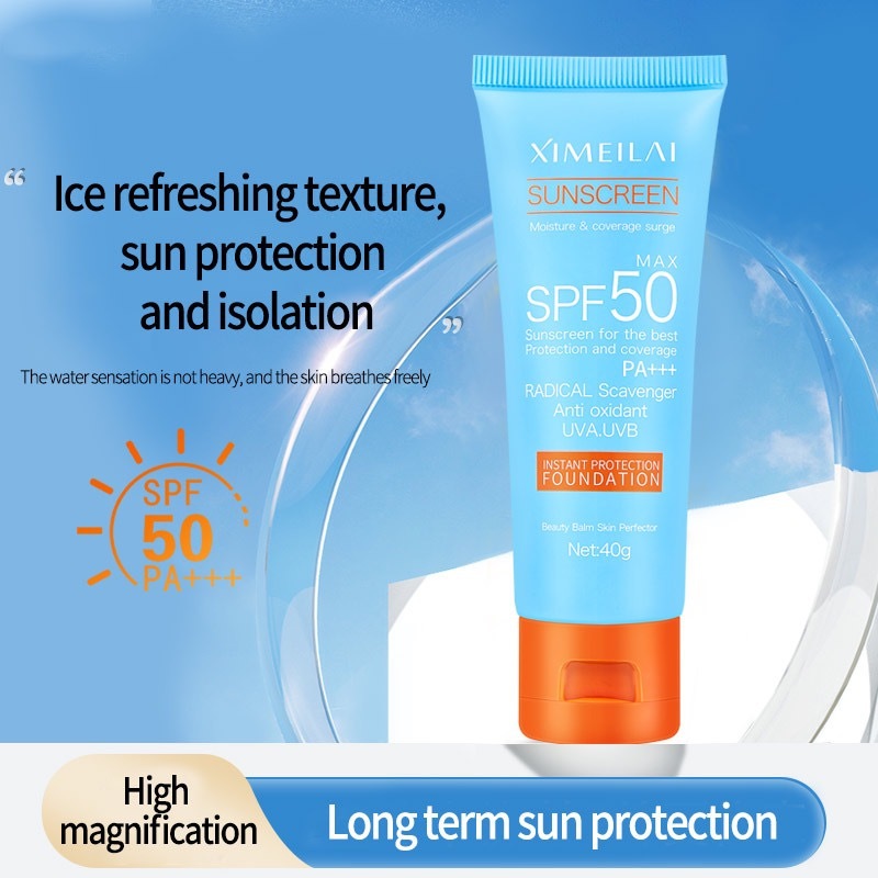 Isolated sunscreen lotion