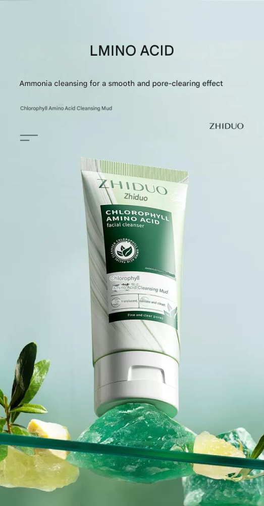 Chlorophyll-amino acid cleansing mud