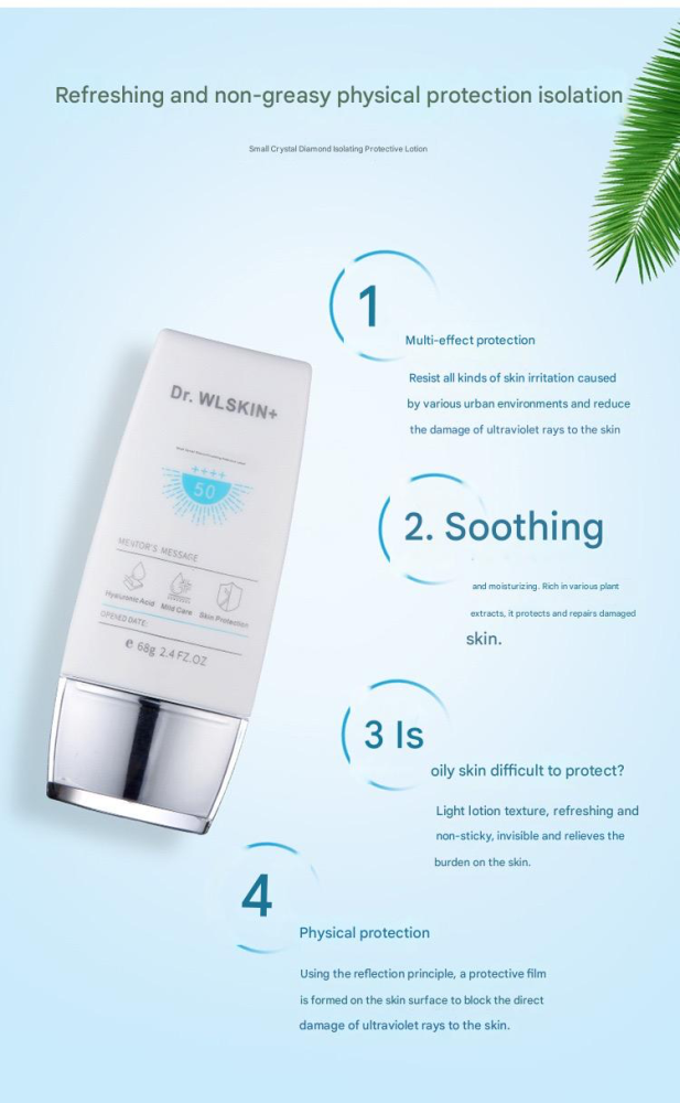 Small Crystal Diamond Isolation Protective Lotion