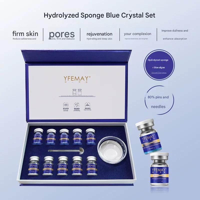 Blue-green algae sponge microneedle freeze-dried powder