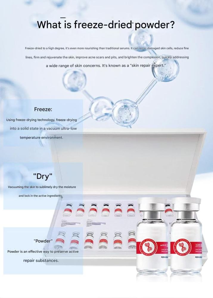 Active peptide skin-firming freeze-dried powder