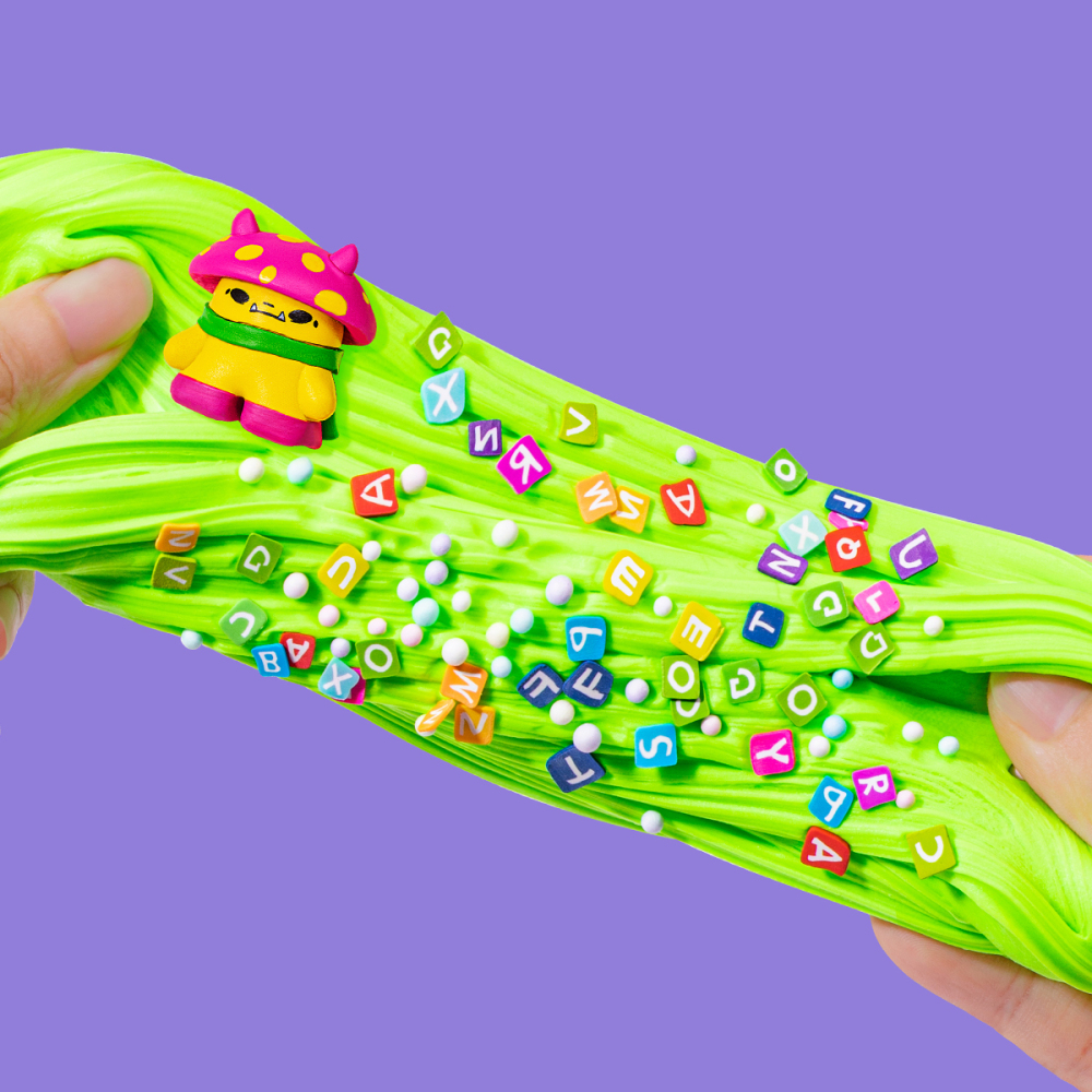 Slymu PufflySlime mel fizz ,5X Expandable Puffy foam slime,Free MOGU Toy, Non-Sticky & Safe for Kids