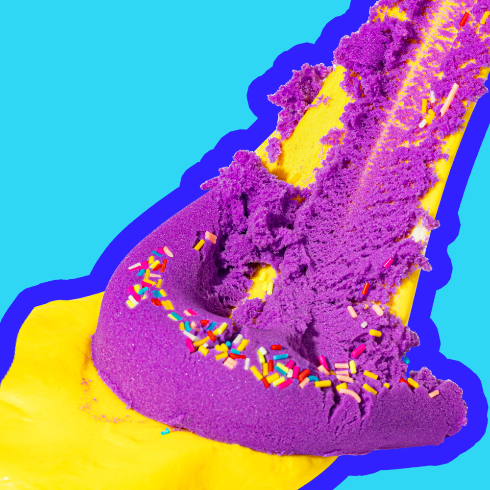 SLYMU LEMONADE BUTTERSLIME WITH KINETIC SAND
