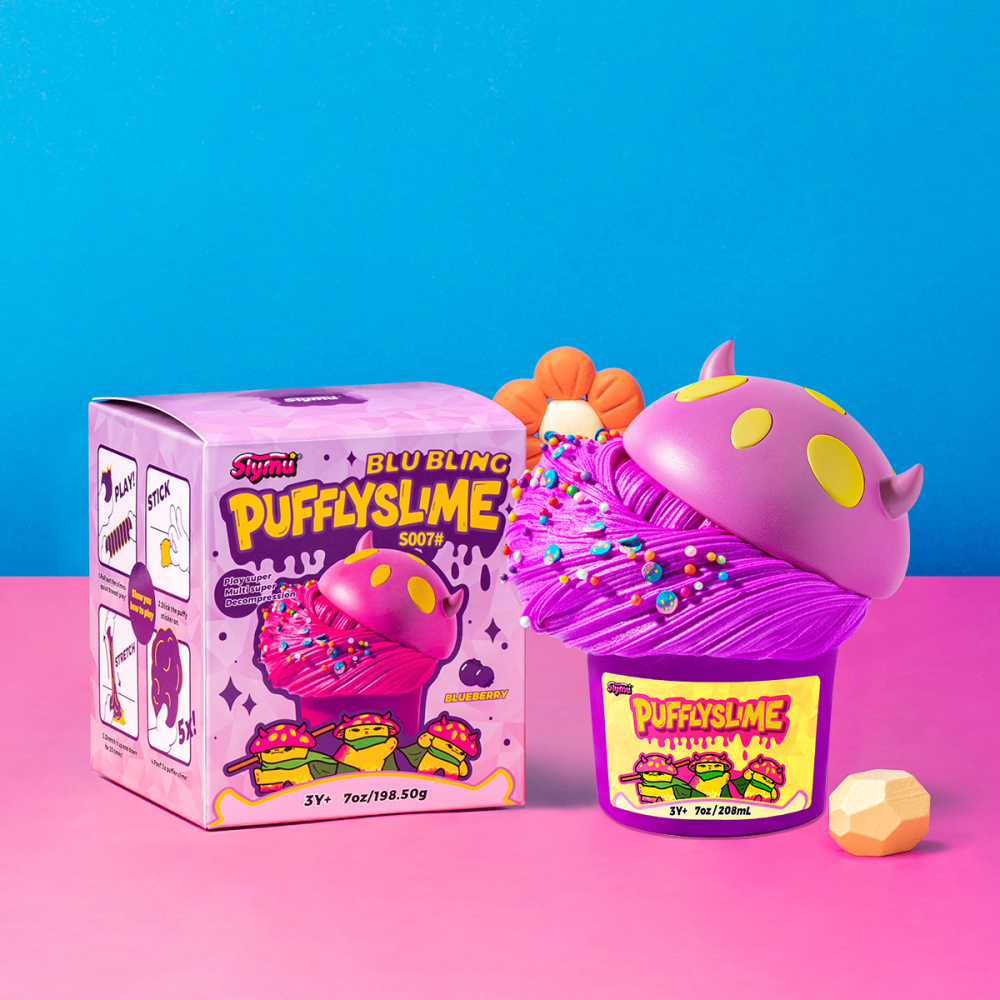 Puffly Slime Blu Bling