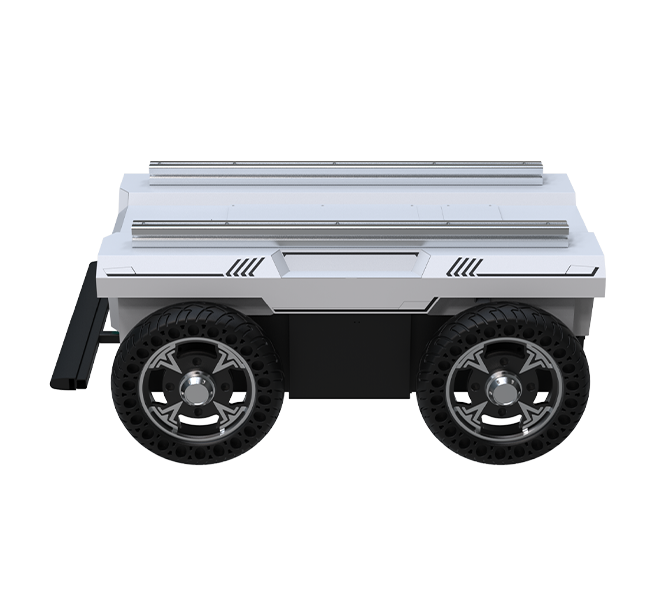 PT-01 Pro, Four-Wheel Differential Mobile Robot Chassis, Supports ROS & ROS2 Development,Standard RS232 Communication Protocol,  Load Capacity of 80 kg, Suitable for indoor and Outdoor Navigation Development.