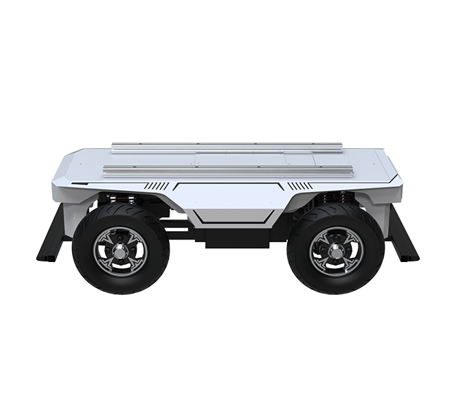 MT-04 Pro，Front Steering Ackermann Robot Chassis,Double Wishbone Suspension Shock Absorption,Supports ROS1 Development,Standard CAN Communication Protocol, Load Capacity of 200 kg