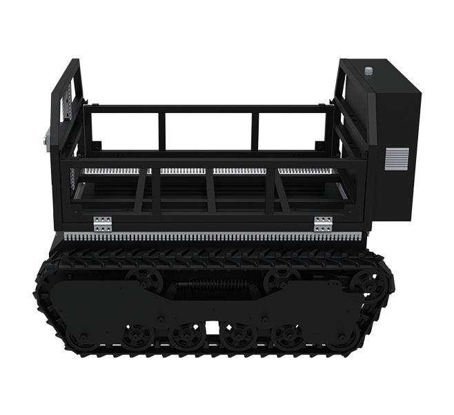 GT-U300, an Outdoor Tracked Heavy-duty Follow-up Transport Mobile Robot, can be Controlled by Handheld Tag Following, Supports Ultrasonic Radar Obstacle Avoidance Function, IP54 Waterproof Desig, and is Widely used in Outdoor Agricultural Transportation.