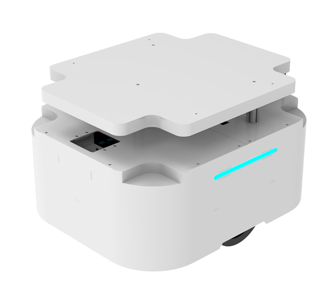 DT-01, Two-Wheel Differential Drive-by-Wire Chassis, Supports ROS & ROS2 Development, Standard RS232/CAN Communication Protocol, Load Capacity of 50 kg, Suitable for Indoor Navigation Development.