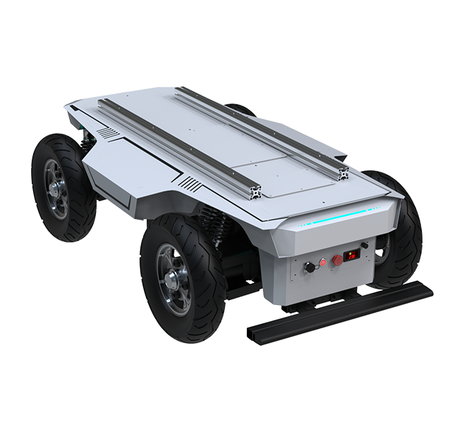 MT-04 Pro，Front Steering Ackermann Robot Chassis,Double Wishbone Suspension Shock Absorption,Supports ROS1 Development,Standard CAN Communication Protocol, Load Capacity of 200 kg
