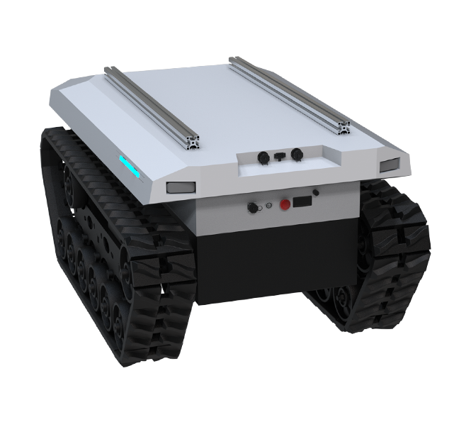 GT-01, All-terrain Multi-functional Heavy-duty Tracked Robot Chassis, Load Capacity of 300 kg , Supports ROS Development, Standard CAN Communication Protocol, Can be used for Outdoor RTK Navigation and Laser Navigation.