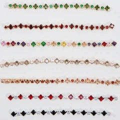 5.5mm Rainbow Color Shiny Bedazzled Diamante Zircon Chain for Making Jewelry Factory